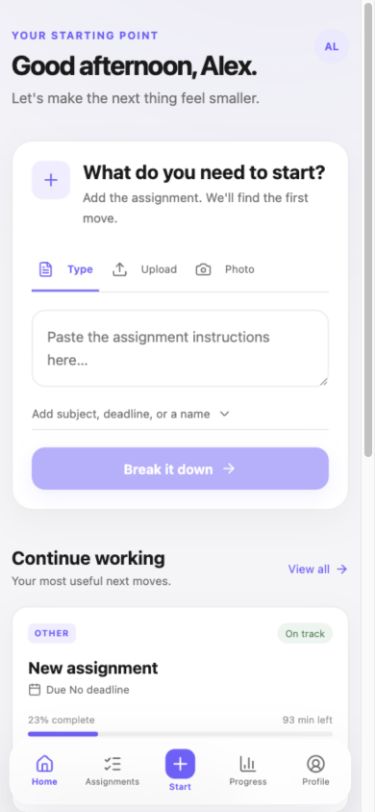 StartPoint product interface